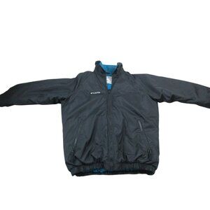 Columbia Sportswear Winter Jacket Boys 14/16 Black Tectonite Snowboarding Zip-Up